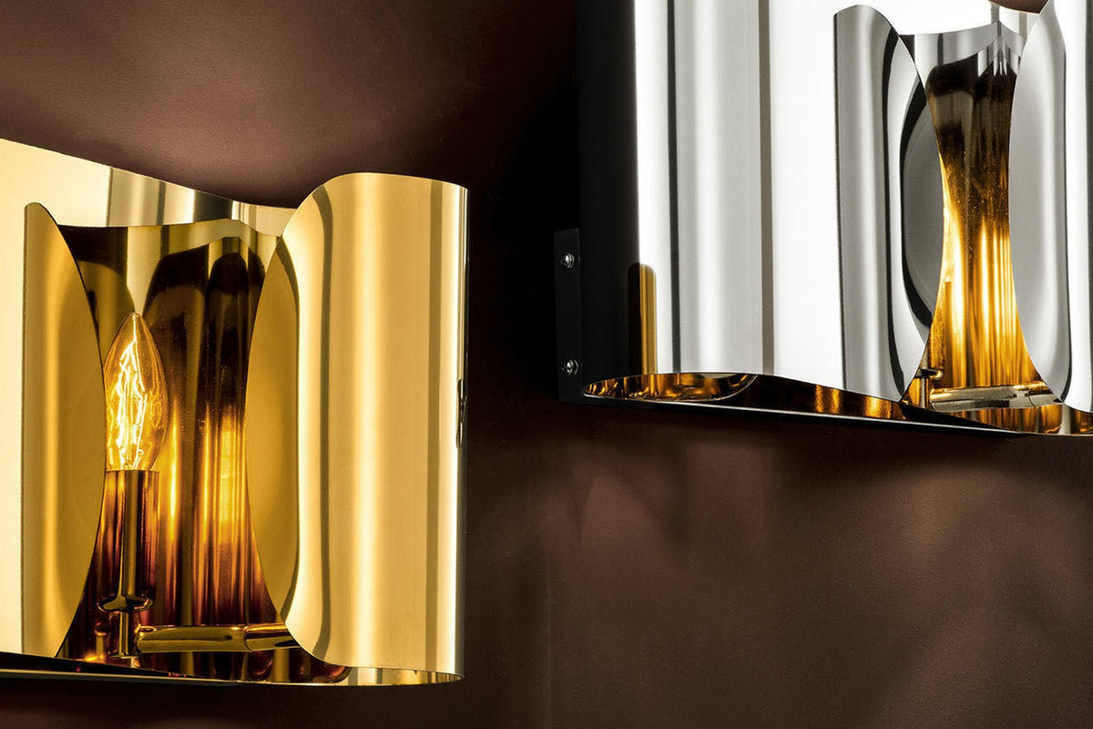Goldene und silberne Design-Wandleuchten