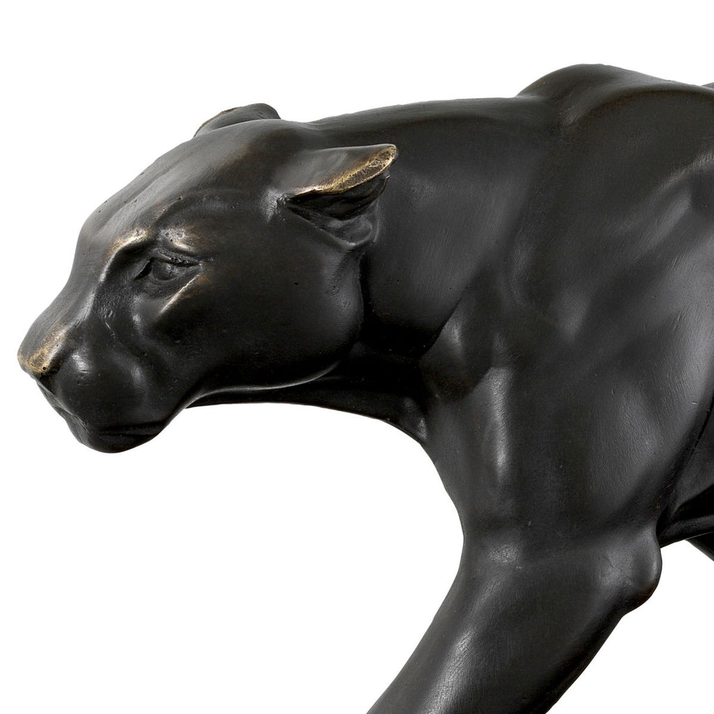 Panther on marble base