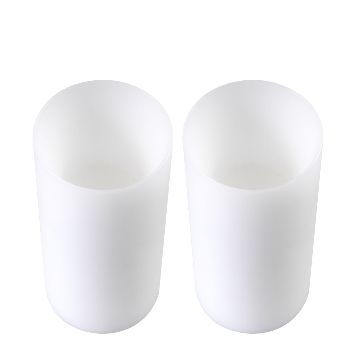 Artificial Candle deep ø 10 x H. 21 cm set of 2