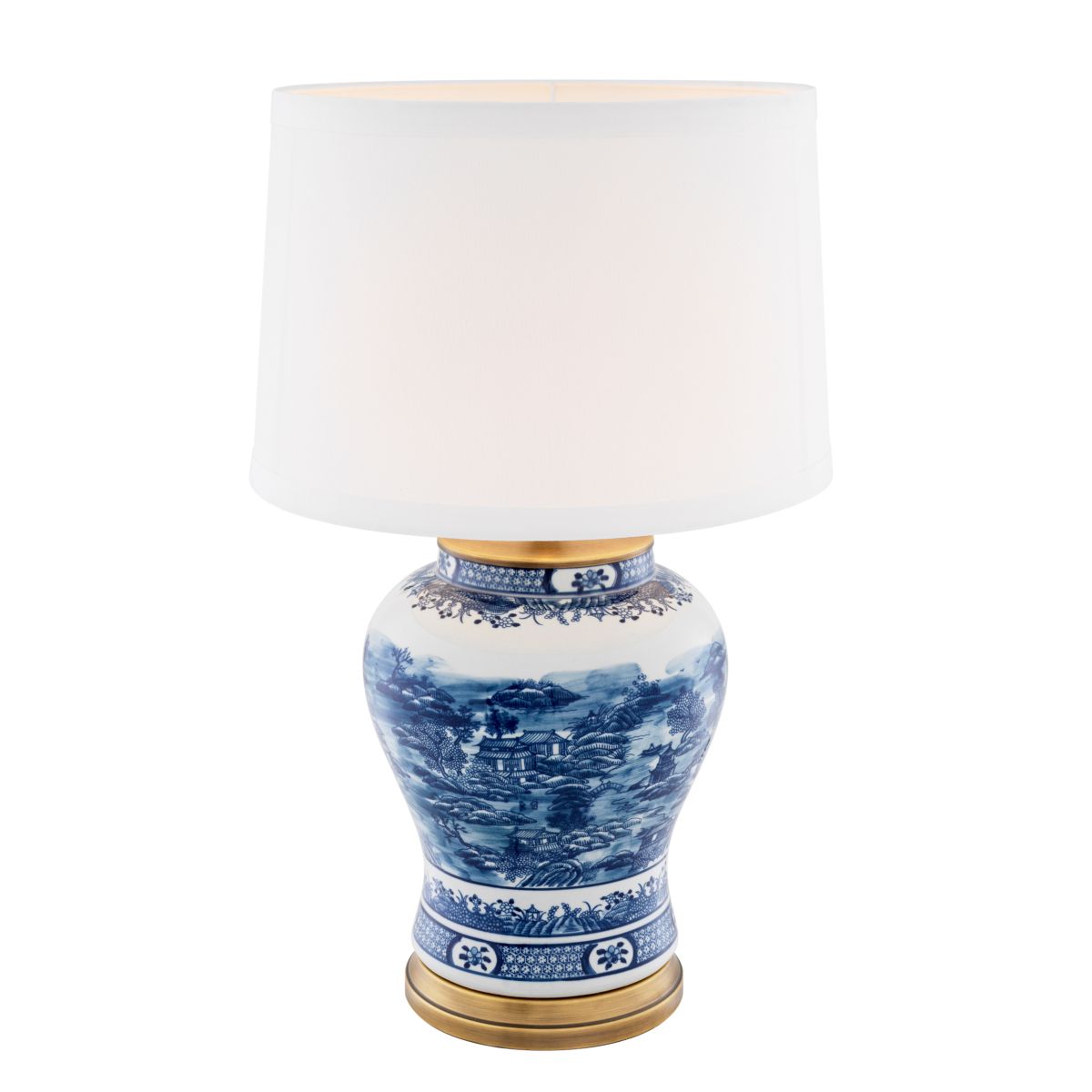 Table Lamp Chinese Blue