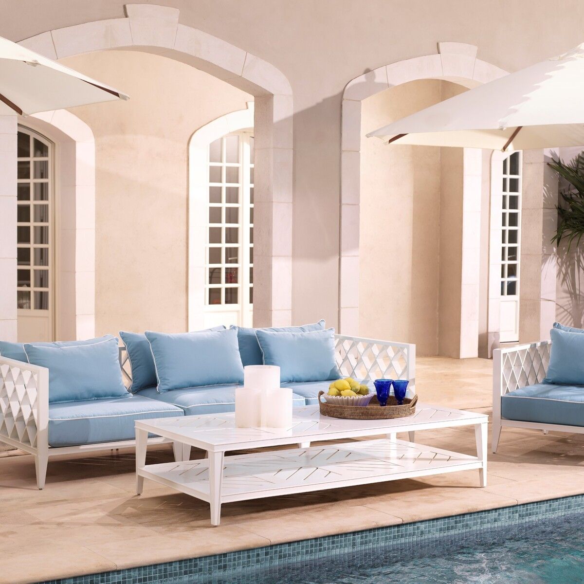 Outdoor-Couchtisch Bell Rive rectangular