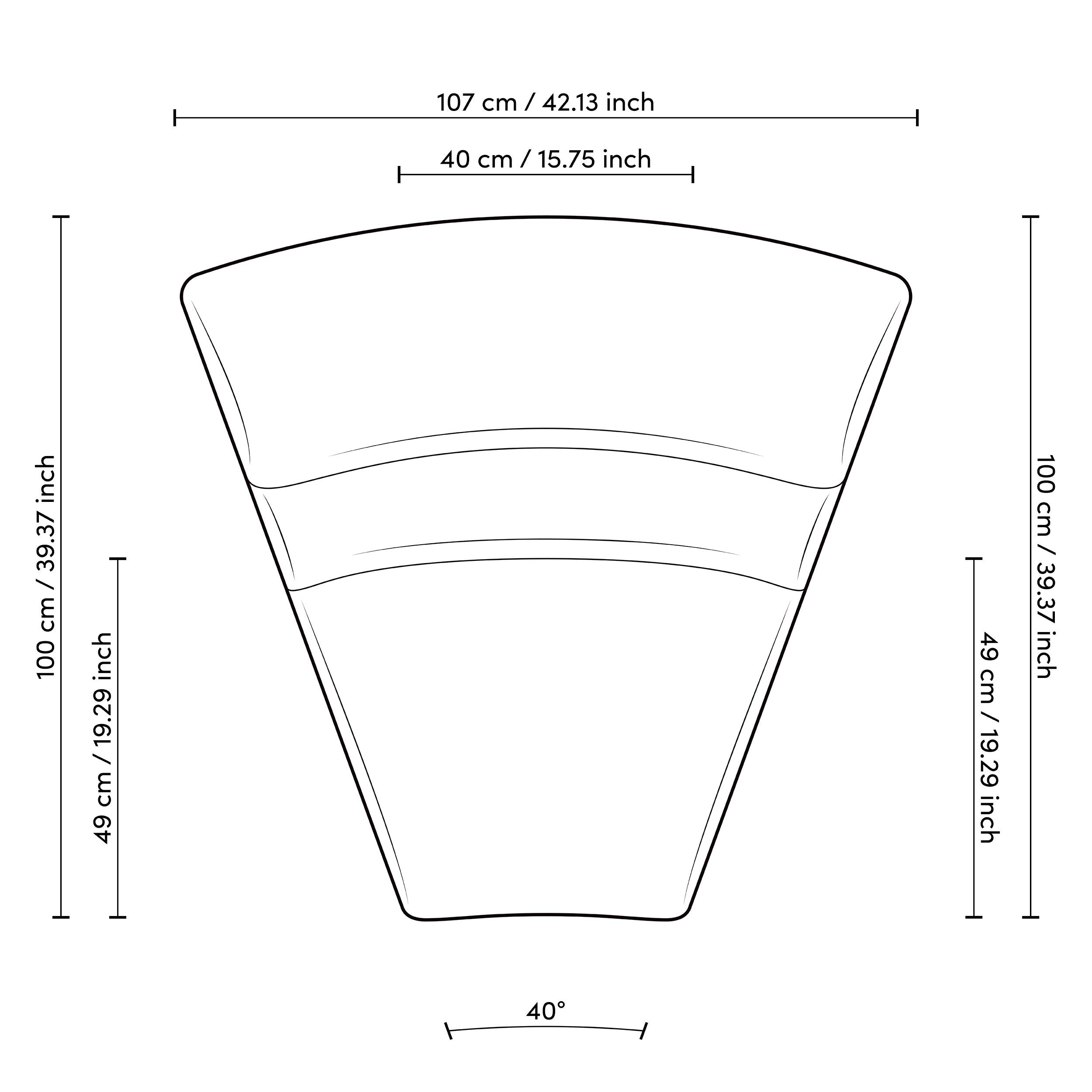 Modular Sofa Lindau inside corner