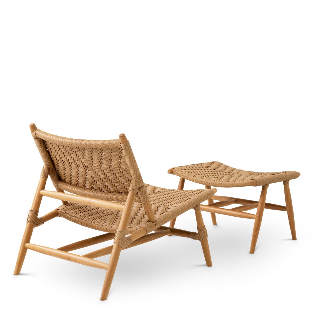 Outdoor Chair and Foot Stool Laroc