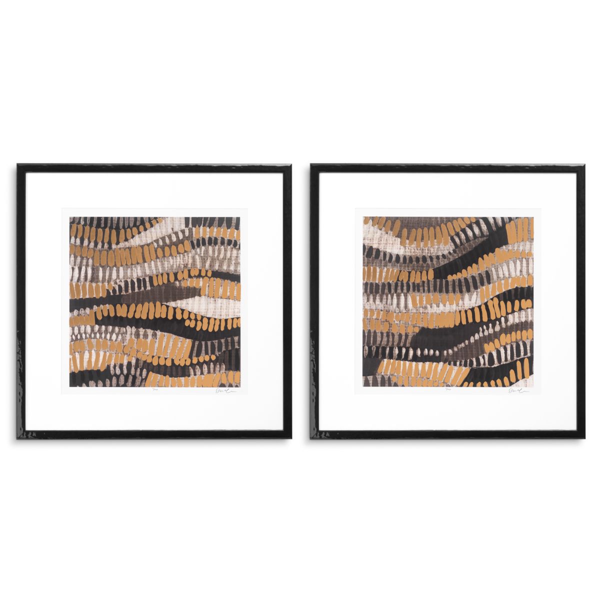 Print Metallic Undulation by June Erica Vess set 2