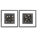 Print Black Squares by Michael Willett set of 2