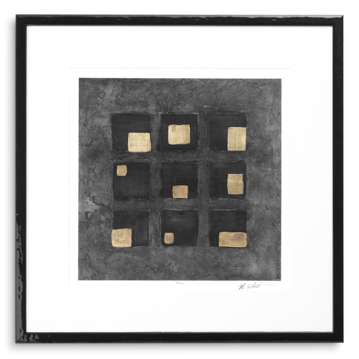 Print Black Squares by Michael Willett set of 2