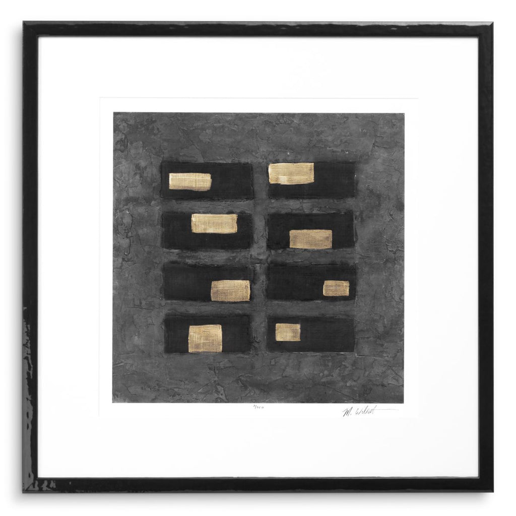 Print Black Squares by Michael Willett set of 2