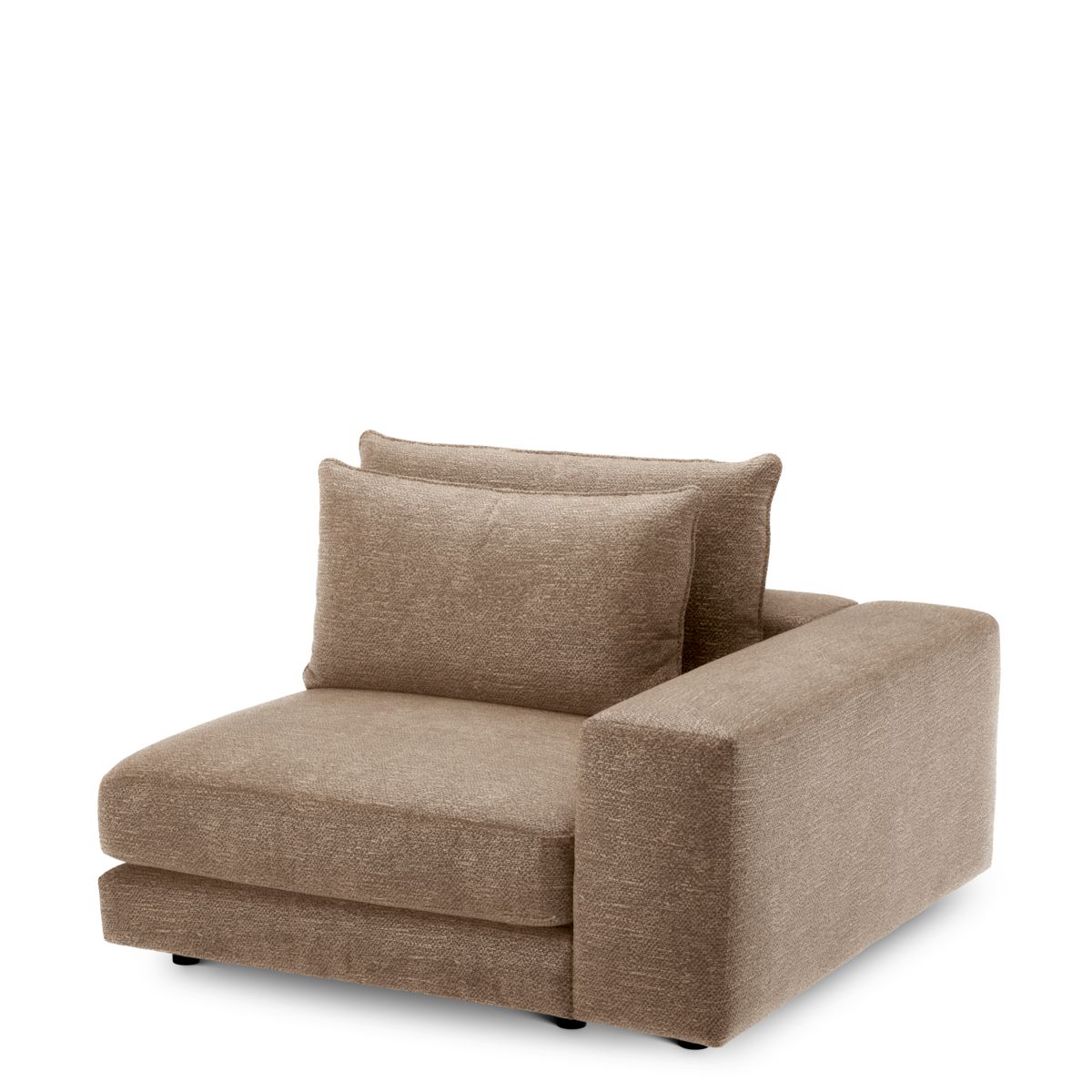 Modulsofa Lounge Club - Corner S right Lurano Brown