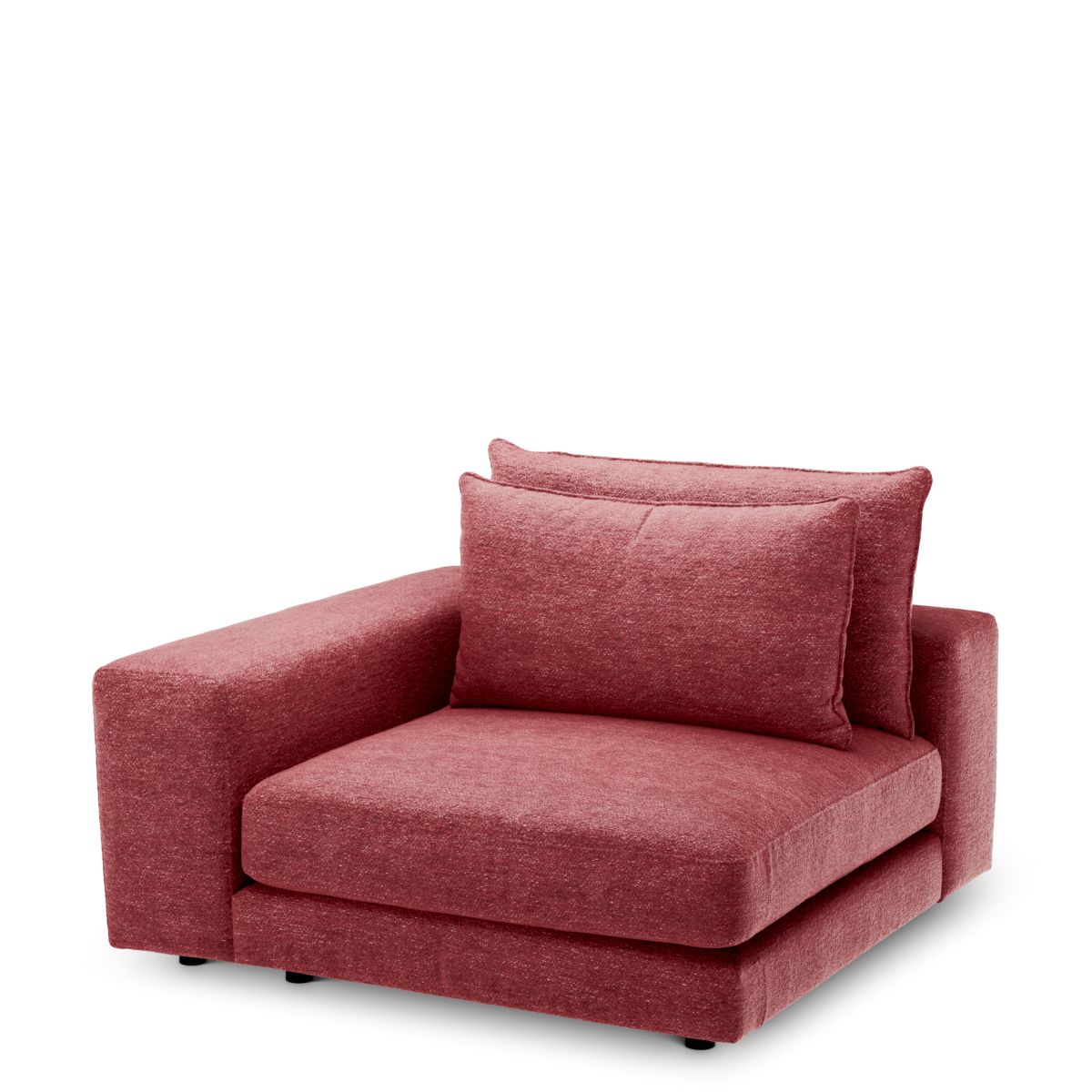 Modulsofa Lounge Club - Corner S left Lurano Burgundy