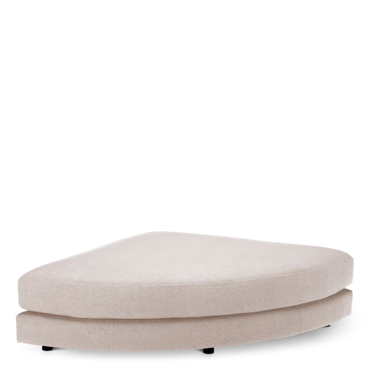 Modulsofa Lounge Club - Ottoman half round Montier Sand