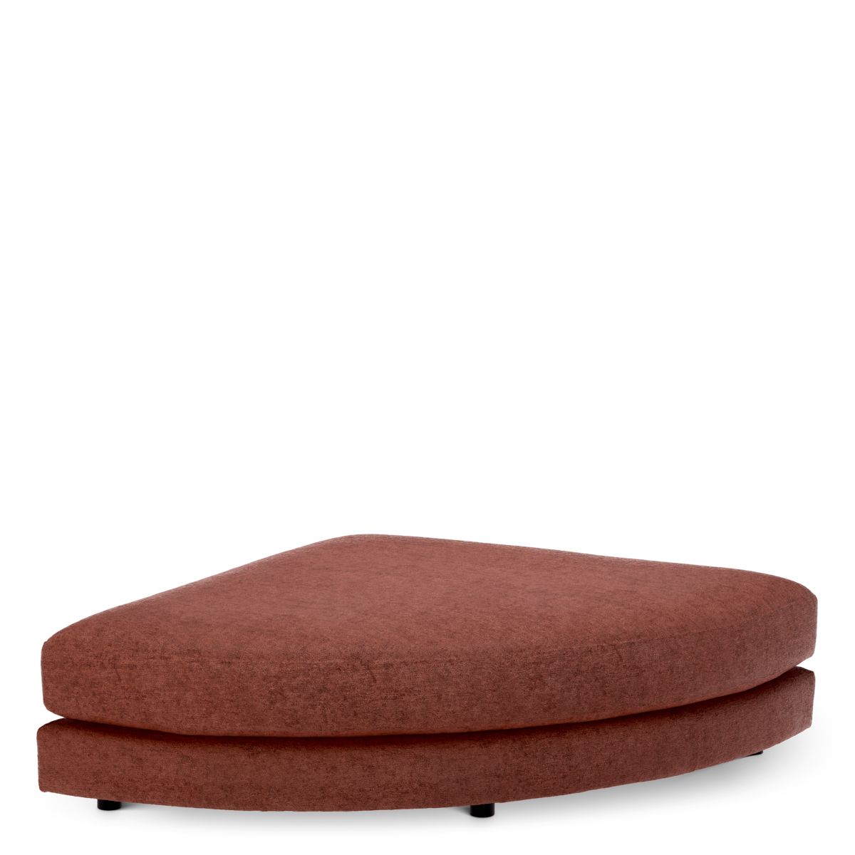 Modulsofa Lounge Club - Ottoman half round Montier Burnt Orange