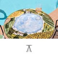 Gartentisch Paesaggio Umbro, Ø 80 cm mit Untergestell Archi-Cricket D60